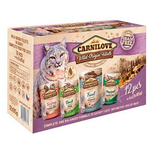 Carnilove Cat Pouch vådmad, multipack - 12x85 g.