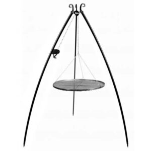 Cook King 200 cm trefod med 60 cm stålrist og hejs