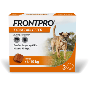 FRONTPRO Tyggetablet 28,3 mg (4-10 kg) - 3 tabl.