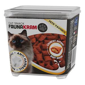 Faunakram godbidder til kat, anti-hairball m. malt - 75 g.