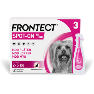 Frontect Spot On til hunde, 2-5 kg - 3 pipetter