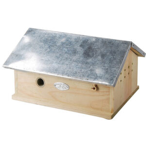 Garden Life - Humlebi Hus - FSC Træ med Zinktag - 29 x 17 x 15,3 cm