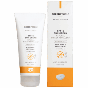 Green People Sun Cream SPF15 With Insect Repellent (100 g)