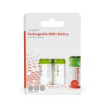 Nedis Genopladelige Ni-MH batteri C | 1.2 V DC | 4000 mAh | Forudladet | 2-Pakke | HR14