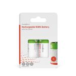 Nedis Genopladelige Ni-MH batteri D | 1.2 V DC | 4000 mAh | Forudladet | 2-Pakke | HR20