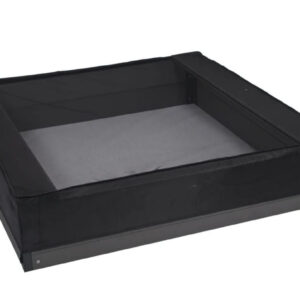 Nordic Play - Sandkassenet 120 x 120 x 20 cm, sort