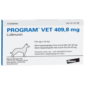 Program Vet Loppemiddel Hund 20-40 Kg (6 tabs)