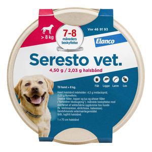 Seresto Vet flåthalsbånd til hund - 8 kg +