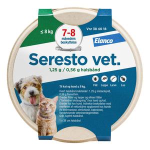 Seresto Vet flåthalsbånd til kat/hund - 0-8 kg