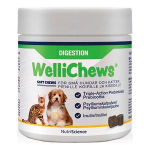 Swedencare Wellichews Digestion tyggetabeletter til hund og kat, S - 120 stk.